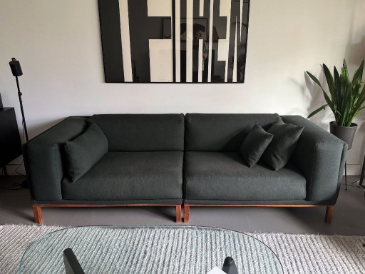 Bolia Cosy modulaire bank (246 cm) - Massief donker geolied eikenhouten onderstel – 3 5 zitsbanken, Textile (photo 2 of 6)
