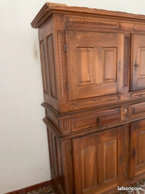 Image 1 of [PEZZO RARO] Credenza/buffet in stile Luigi XVI - Legno massello intagliato