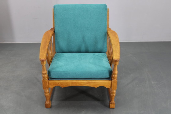 Image 1 of Poltrona in rovere massiccio del 1950, Cecoslovacchia