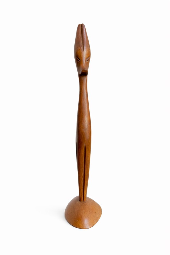 Image 1 of Scultura astratta in legno vintage – Mid-Century Modern – c. 1960-1970