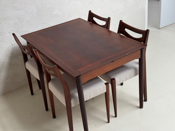 Image 1 of Mid Century Extendable Dining Table Rosewood | 120-170 cm