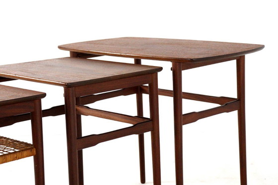 Image 1 of Set nesting tables bijzettafels Deens 'Sunds' vintage