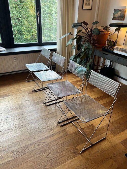 Nuova X-Line Chairs by Niels Jørgen Haugesen, 1977, Set of 4