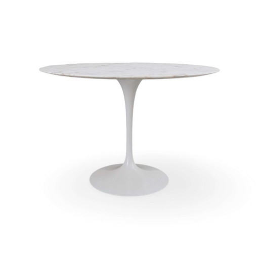 Original Knoll Saarinen Tulip Esstisch 107cm Marmor Vintage