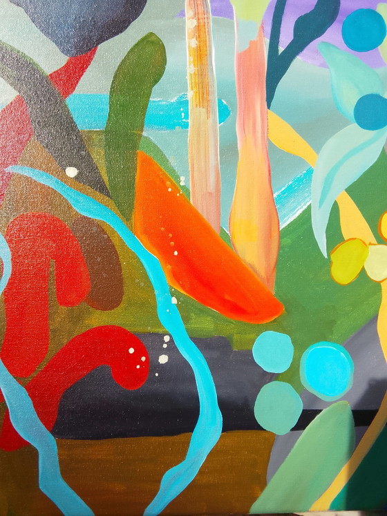Acrylbild 100x100cm – Kunst, Leinwand (photo 10 of 13)