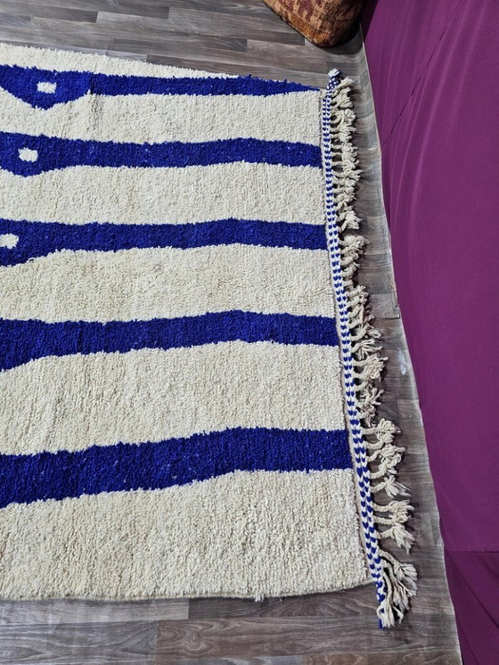 Image 1 of Marokkanischer Teppich aus Naturleinen, 300 x 200 cm