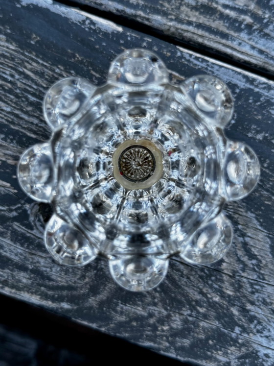 Image 1 of Set di candelabri in vetro vintage di Reims, Francia (anni '60)