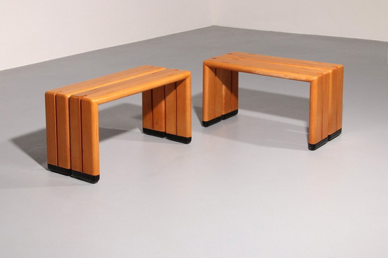 Image 1 of Italian Beechwood Benches from 1960 – Timeless Mid-Century Seating