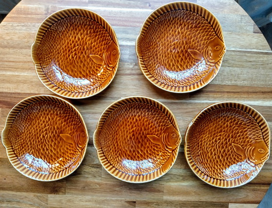 Image 1 of Assiettes de poisson de Sarreguemines