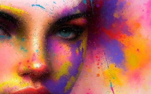 Canvas Frame / Colorful Wall Decoration (75 x 50 cm)