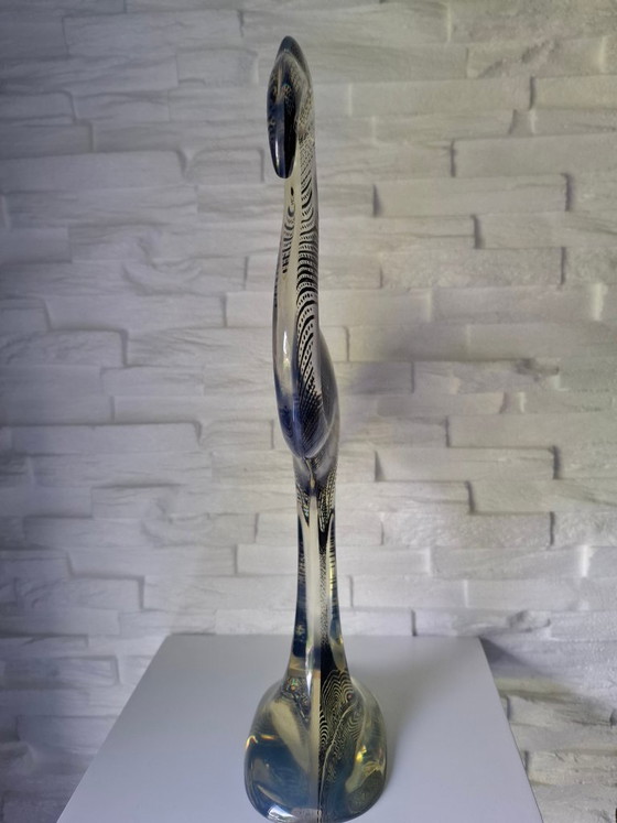 Image 1 of Signée XL Flamingo par Abraham Palatnik, Lucite années 1970
