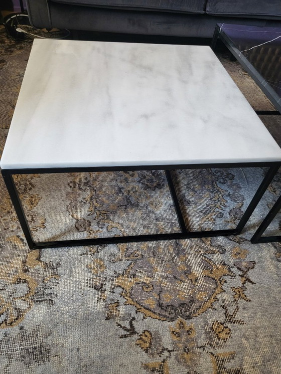 Image 1 of Ensemble table basse en marbre