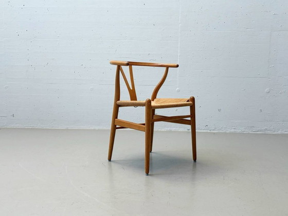 Image 1 of Set of 6 Wishbone Chairs CH24 by Hans J. Wegner for Carl Hansen & Søn, Denmark, 1990s