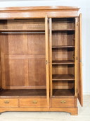 Armadio Art Nouveau | mobile per la biancheria | rovere, circa 1920, con specchio | design tedesco