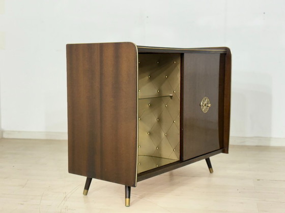 Image 1 of Barkast uit het midden van de 20e eeuw / Vintage platenspeler / Commode uit de jaren 60