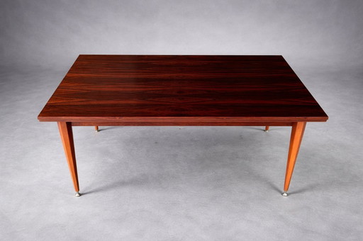 Extendable rosewood dining table, 1960s German design