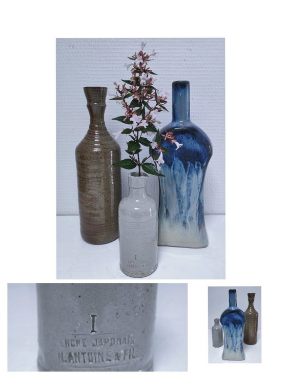 Image 1 of tre vasi vintage in ceramica a forma di bocciolo