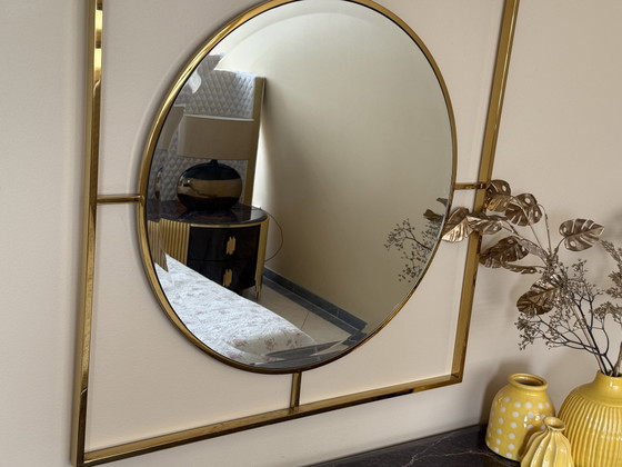 Image 1 of Luxe Hotel Chic Slaapkamer Set – Complete Set met Groot Hoofdbord, Spiegel en Nachtkastjes
