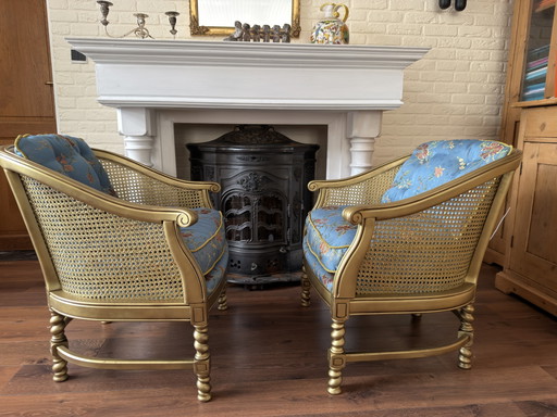 Giorgetti webbing chairs – fauteuils, Wood, Textile (photo 2 of 11)