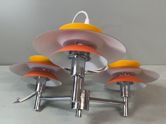 Kleurrijke Deense Design Hanglamp - Vintage Scandinavisch – Hanglampen, Metal (photo 15 of 15)