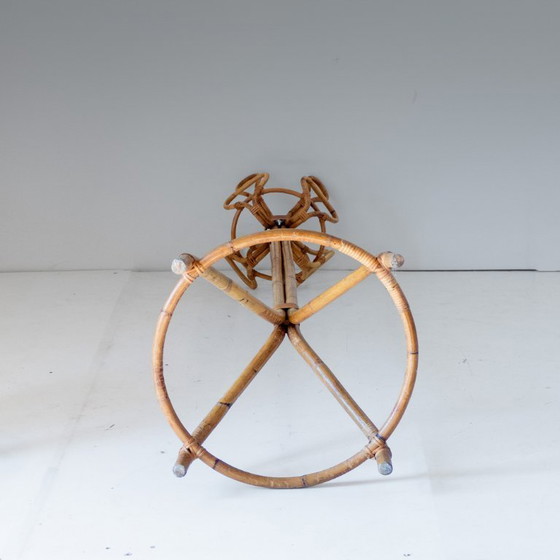 Image 1 of 1x Vintage gebogen bamboe kapstok, Franco Albini, Italië, jaren 1950