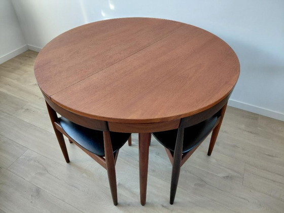 Image 1 of Vintage eettafel met stoelen van Hans Olsen voor Frem Rojle