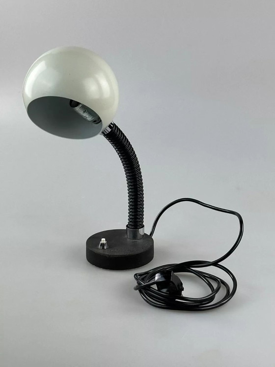 Image 1 of 60s 70s tafellamp Egon Hillebrand bollamp space age metaal ontwerp