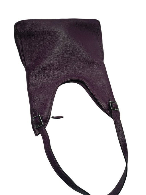 Sac bandoulière Hermès Massai PM Raisin en cuir Clémence – 2009