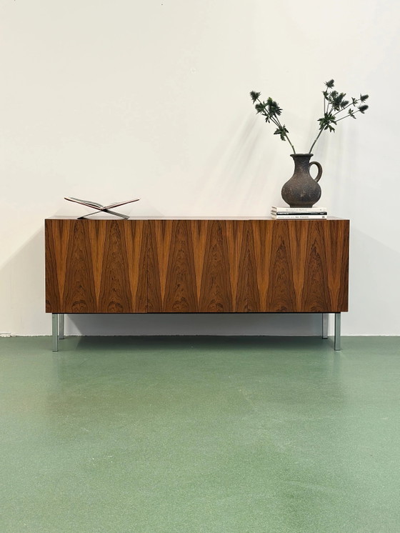 Rosewood Sideboard, Germany, 1960s, Chrome, Mid Century Modern (photo 6 of 10)