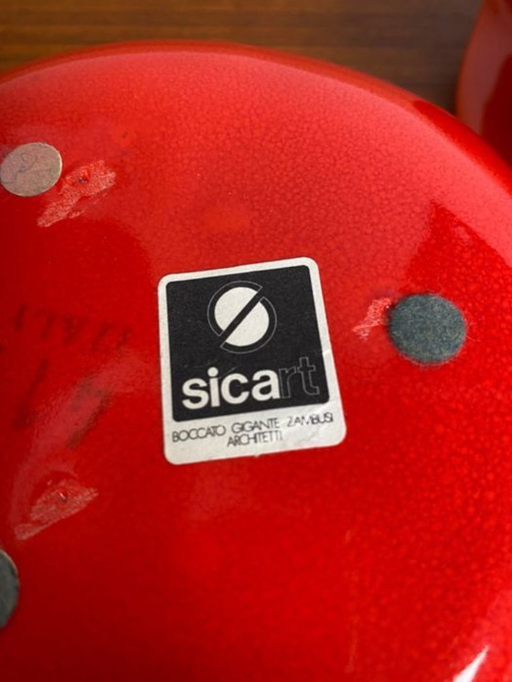 Image 1 of Cendrier vintage - Boccato/Gigante/Zambusi - Sicart - Faïence - Space Age - 1960