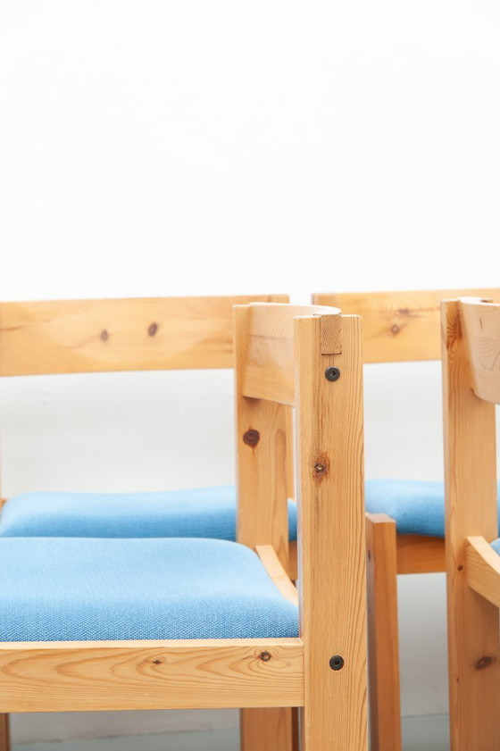 Image 1 of 6x dänische Esszimmerstühle aus Kiefer 