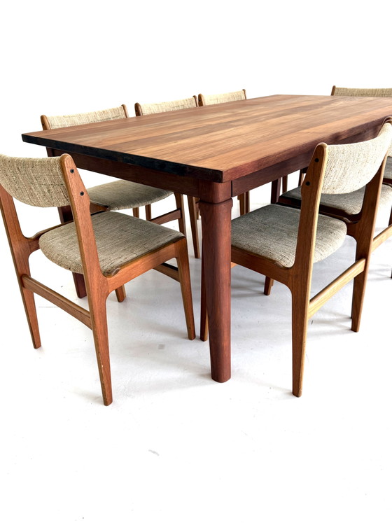 Vintage Danish Teak Dining Table '60 – Wood, Metal (photo 11 of 15)