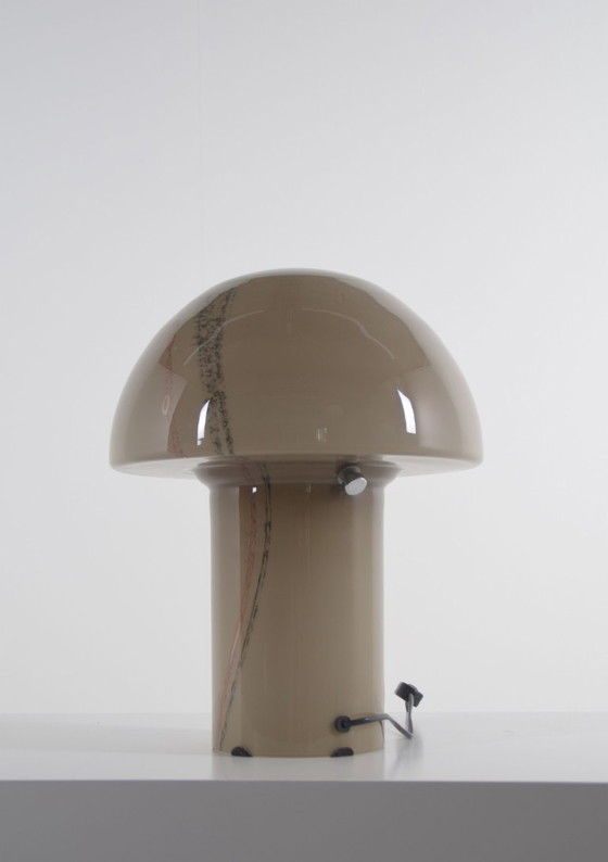 Vintage XL Lido Tafellamp In Glas Van Peill & Putzler, Jaren '80 – Tafellampen (photo 7 of 8)