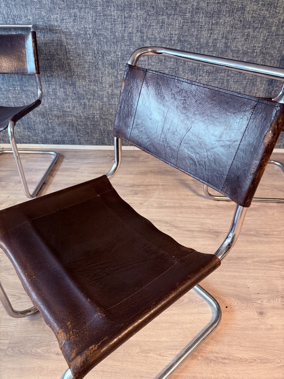 Image 1 of 3 Vintage Mart Stam S 33 Cantilever Chairs for Thonet