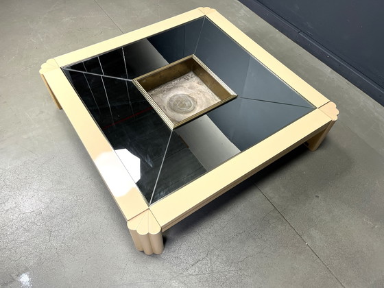 Image 1 of Table basse vintage en laque par Alain Delon pour Maison Jansen, 1970