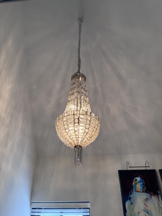 Lampadario Antico Sac De Perle – Crystal, Metal (photo 4 of 11)