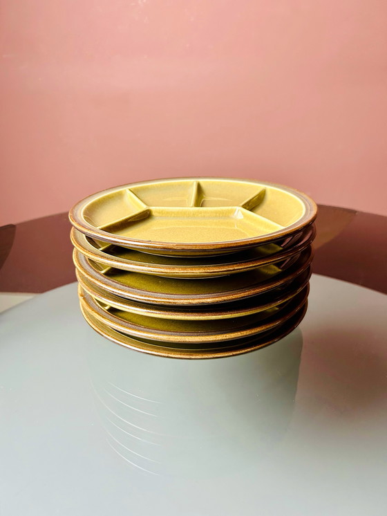 Image 1 of 💚SET VAN 6 OLIJFGROENE GOURMET/TAPASBORDEN💚