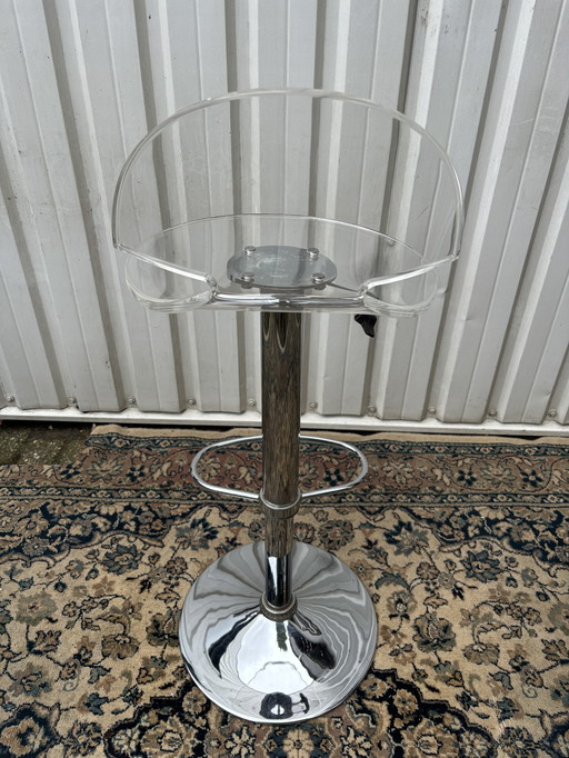Mid-century plexiglas crutch