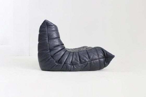 Vintage Togo Ligne Roset 2-Seater Sofa Leather Michel Ducaroy 1990s – 2 seaters (photo 3 of 9)