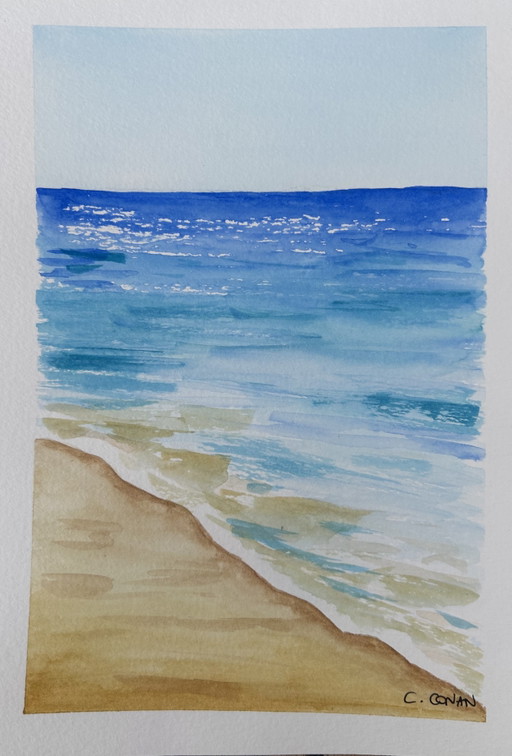 Seaside watercolor