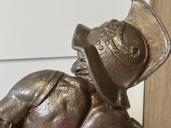 Image 1 of Ungewöhnliche Skulptur, signiert von WILLIAM MAROTTA, Original aus den USA von 1969, Gladiator