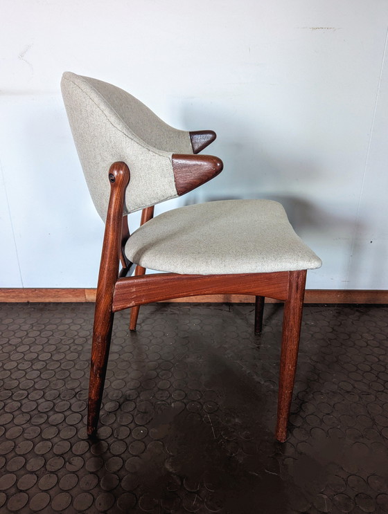 Image 1 of 4 alte Kuhhornstühle 1960er Jahre