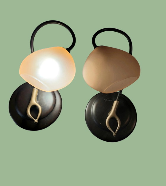 Image 1 of 2 Marchetti Mid Century Wall Lamps 