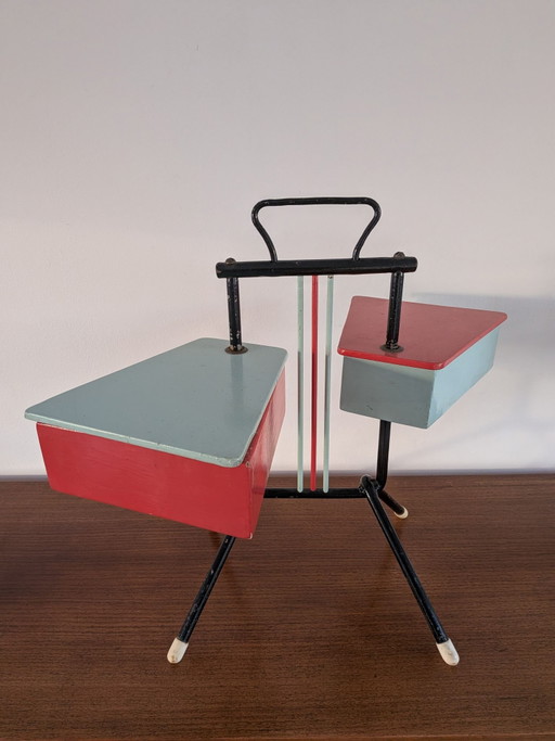 Scatola da cucito Mid-Century di Joos Teder per Metalux