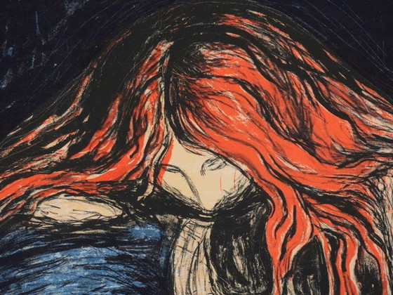 Edvard Munch: Vampire, Signed Lithograph – Lithographs & prints, Paper (photo 6 of 10)
