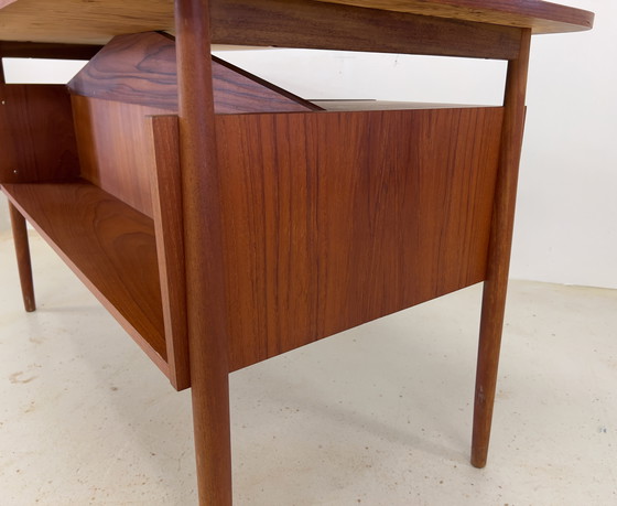 Image 1 of Teak Desk By Gunner Nielsen For Tibergaard