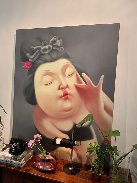 Tang Buddhist Lady, 2008, Dipinti e disegni, Tela, Altro, Nero, Figuratief (foto 6 di 10)