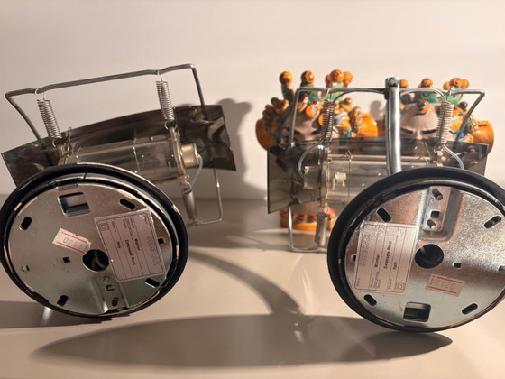 Pair of Artemide Sidecar Warrior Wall lights, Vintage design, Perfect condition, Glass, Silver (photo 10 of 14)