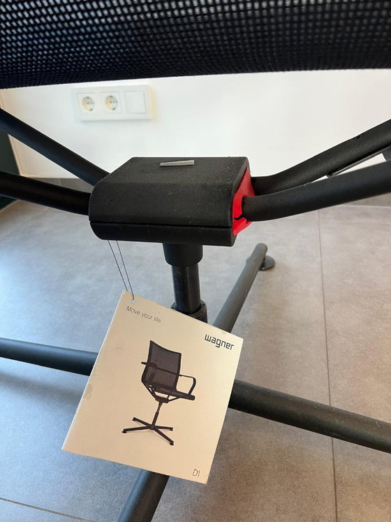 Sedia di design Wagner D1 – Nera – Sedia lounge e da ufficio moderna con rivestimento in rete – Poltrone (photo 5 of 8)