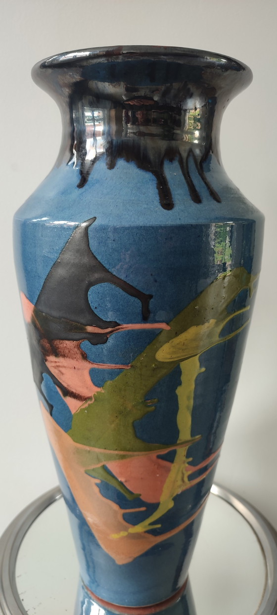 Image 1 of Large ceramic vase of 39 cm Atelier Thomas BUXÓ (1970)